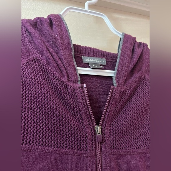 ⚫️ BOGO Eddie Bauer women’s zip up purple casual hoodie size medium - Picture 2 of 9